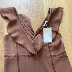 Sezane top Manette cafe